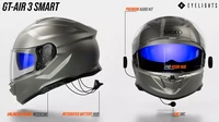 Shoei GT-Air 3 Smart juga dilengkapi sistem audio dan komunikasi terintegrasi lengkap dengan speaker, mikrofon, juga dengan peredam bising, dan interkom universal yang menjanjikan kompatibilitas dengan hampir semua merek. Foto: Carscoops