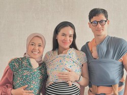 8 Foto Nino Fernandez & Steffi Zamora Belajar Urus Bayi Jelang Lahiran