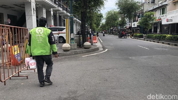 Susana Malioboro Suasana uji coba Malioboro full pedestrian, Jogja Senin (1/12/2025).