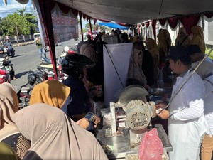 Antusias Warga Padati Pasar Murah di Bengkulu, Ada Voucher Rp 15 Ribu