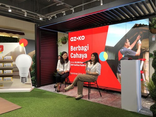 Tekan Emisi, AZKO Berbagi Cahaya Donasikan 150 Ribu Lampu LED