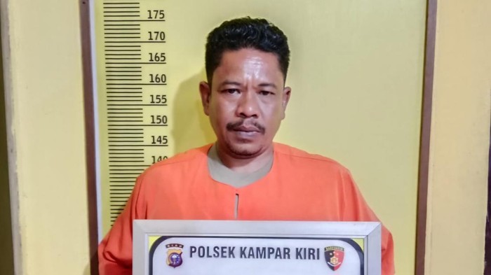 Bandar narkoba inisial IS.  (Dok Polsek Kampar Kiri)