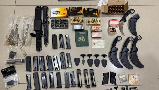 Barang bukti amunisi. (Dok. ist) Barang bukti amunisi. (Dok. ist)