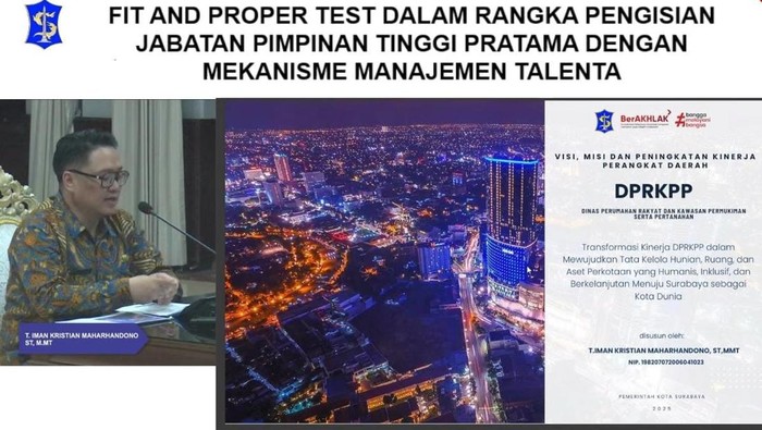 Fit dan proper tes kepala DPRKPP di Kota Surabaya