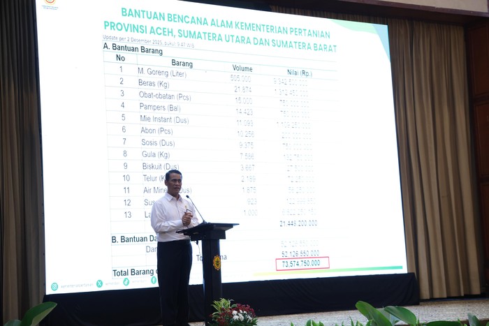 Hanya Satu Jam, Mentan Amran Kumpulkan Rp75,85 Miliar untuk Bencana Sumatera