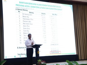 Pidato Satu Jam, Mentan Amran Galang Rp75,85 M untuk Bencana Sumatera