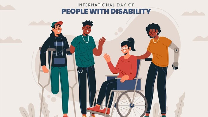 ILUSTRASI HARI DISABILITAS INTERNASIONAL.