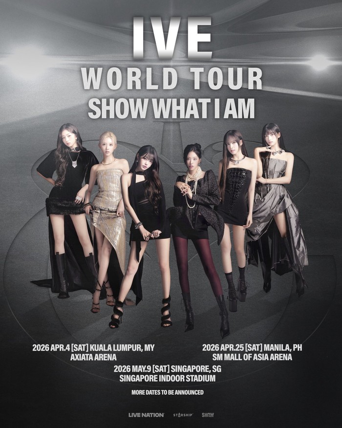 Poster tur dunia IVE SHOW WHAT I AM.