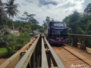Jembatan Bailey Cikaleho di Jalur Nasional Ciamis-Cirebon Dibuka