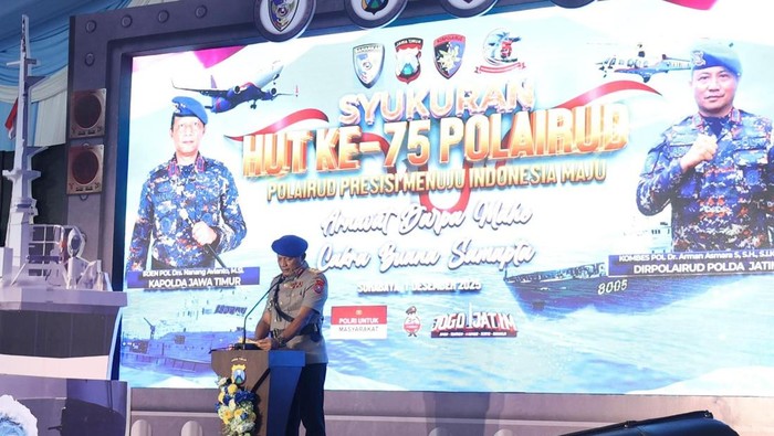 Kapolda Jatim hadiri peringatan HUT Polairud