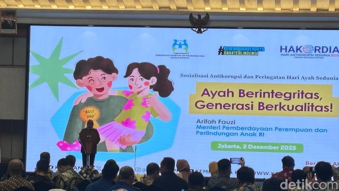 Menteri Pemberdayaan Perempuan dan Perlindungan Anak (PPPA) Arifah Fauzi. (Brigitta/detikcom)