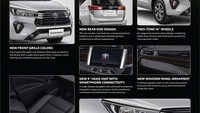 Kijang Innova Reborn kini menyandang embel-embel ‘NEW’, menandakan mobil tersebut mendapatkan penyegaran. Setidaknya ada enam pembaruan pada Innova Reborn terbaru ini. Berikut rinciannya. Foto: Dok. Toyota