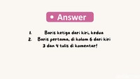 Ini dia jawabannya! Untuk jawaban nomor 3 dan 4 coba tulis di kolom komentar ya. (Foto: Aida Adha Siregar/detikHealth)