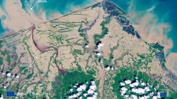 Foto terbaru dari Copernicus Sentinel-2 Foto: X.com/@stravenues