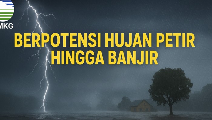 Hujan Petir hingga Berpotensi Banjir, BMKG: Warga Jatim Harap Waspada!