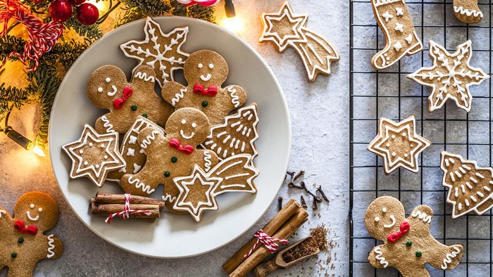 Ilustrasi gingerbread cookies