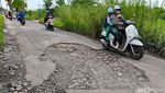 Duh! Jalan di Sidoarjo Ini Penuh Lubang