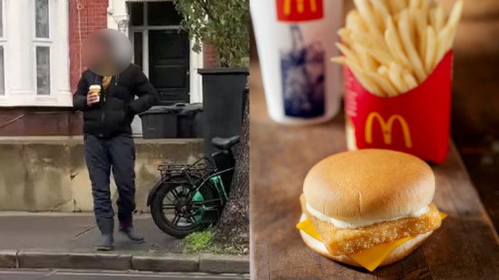 Kacau! Wanita Ini Pergoki Sopir Pengantar Makanan Lahap Pesanan Miliknya