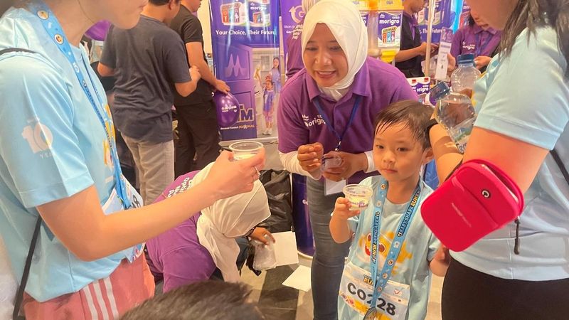 Morinaga Morigro Dukung Anak GTM di Event Baby Shark Run 2025