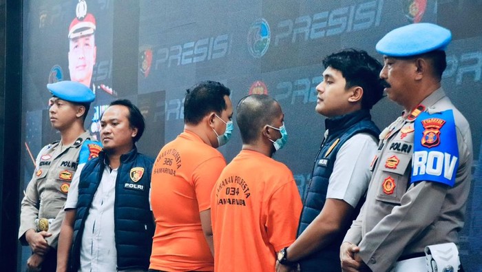 Polresta Samarinda saat merilis kasus dugaan korupsi di BPR Samarinda. (Istimewa)