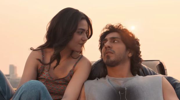 Ahaan Panday dan Aneet Padda dalam film Saiyaara (2025).