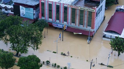 Sisa Genangan Air Banjir Bandang Masih Selimuti Kota Langsa