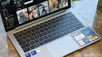 Untuk pasar Indonesia, Megabook S14 tersedia dalam dua varian prosesor yaitu, Intel Core Ultra 5 125H dan Intel Core Ultra 7 155H. Keduanya mendukung memori LPDDR5X, menghadirkan performa responsif serta kemampuan komputasi AI yang lebih cepat dan akurat. Seluruh seri menjalankan Windows 11, memastikan pengalaman penggunaan yang lancar dan intuitif.Foto: Adi Fida Rahman/detikINET