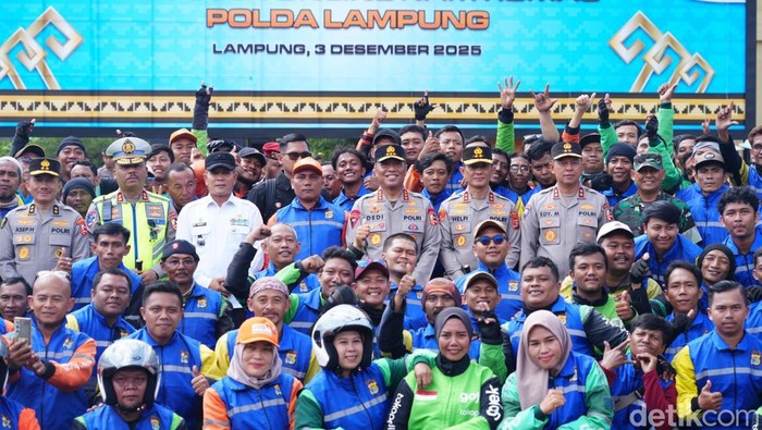 Wakapolri Pimpin Ojol Kamtibmas Polda Lampung: Semoga Ini Jadi Simpul Kolaborasi