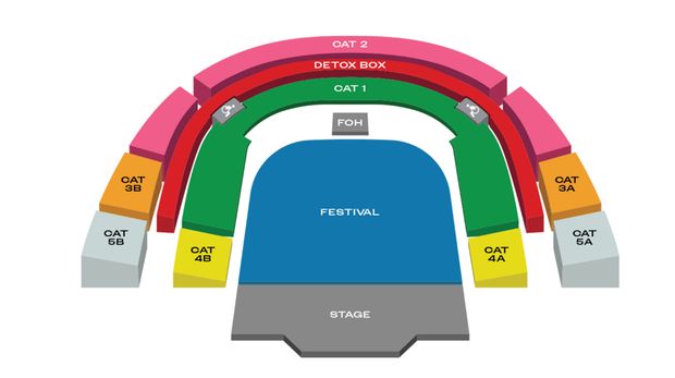 Gambaran denah venue untuk konser ONE OK ROCK di Jakarta bulan Mei 2026.