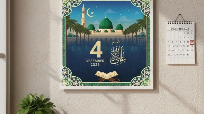 Kalender Hijriah Hari Ini 4 Desember 2025 dan Adzan di Telinga Bayi