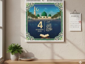Kalender Hijriah Hari Ini 4 Desember 2025 dan Adzan di Telinga Bayi