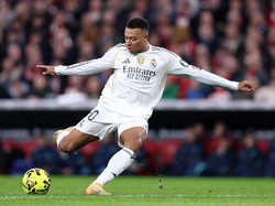 Madrid mencetak 52 gol di paruh pertama musim 2025-26, satu di antaranya via gol bunuh diri. 51 sisanya dicetak pemain sendiri, dengan Mbappe menyumbang 29 gol. Foto: Getty Images/Ion Alcoba Beitia