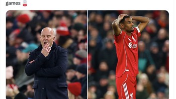 Untuk ketiga kalinya dalam 4 laga, Liverpool gagal menang di Anfield. Foto: X.com