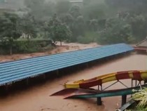Objek Wisata di Bandung Barat Terendam Banjir gegara Sungai Meluap