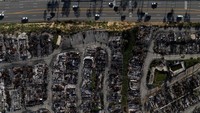 Pembangunan ini dilakukan beberapa bulan setelah kebakaran besar pada Januari 2025 menghancurkan lebih dari 6.000 rumah di wilayah tersebut. REUTERS/Daniel Cole