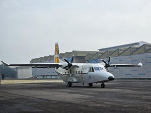 Pesawat NC212i Made in Bandung buat TNI AU Dikirim ke Malang
