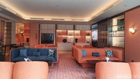Para tamu juga bisa bersantai di Songket Lounge ini.