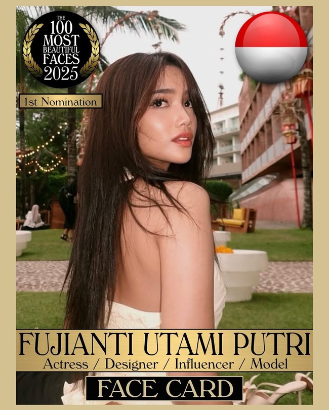 Fuji menjadi salah satu influencer yang dinominasikan sebagai wanita tercantik. Di Instagram, wanita tersebut memang sering membagikan posenya yang menawan. Foto: Instagram @tccandler