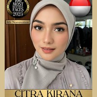 Citra Kirana menjadi satu dari beberapa wanita berhijab yang masuk nominasi TC Candler tahun ini. Pesinetron itu sejak dulu memang dikenal dengan parasnya yang ayu. Foto: Instagram @tccandler