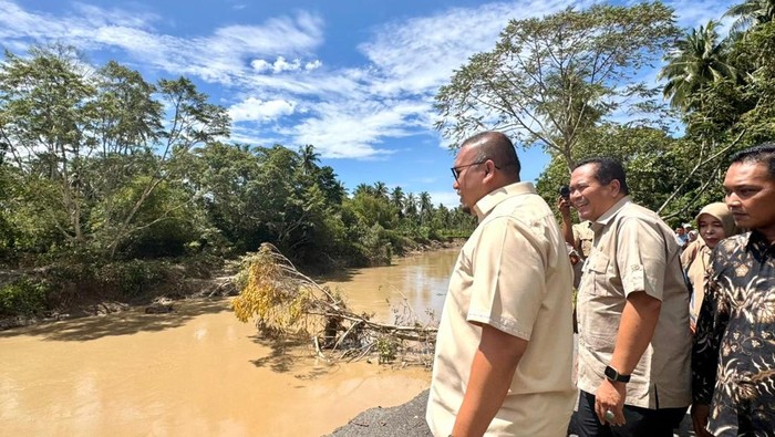 Tinjau Batang Mangor, Andre Rosiade Kawal Pariaman Ajukan 2 Proposal ke Pusat