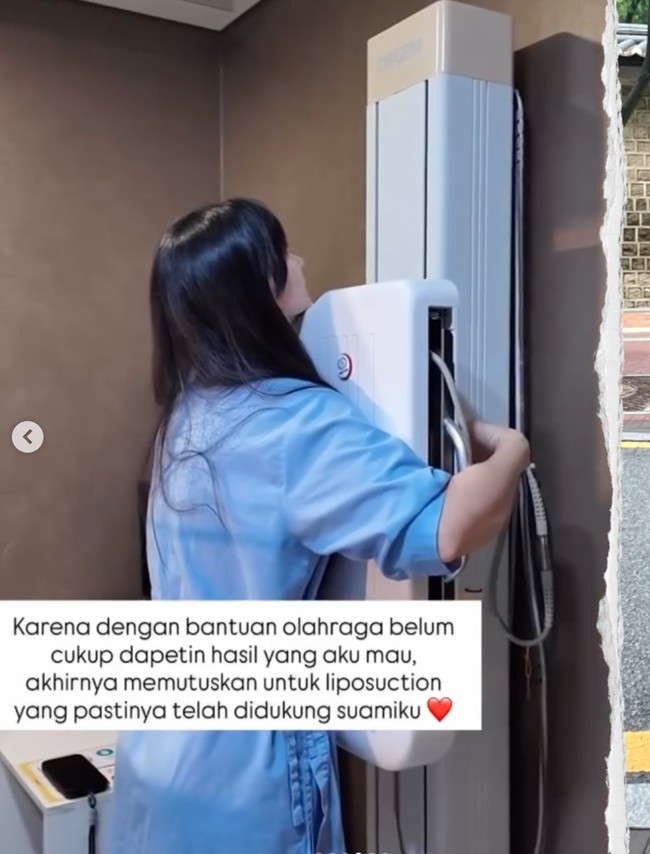 Asmirandah mengaku akhirnya memilih sedot lemak karena ia belum mendapatkan hasil maksimal sesuai dengan yang diinginkan dengan berolahraga. Sebelum prosedur Asmirandah pun menjalani sejumlah pemeriksaan. Foto: Instagram/@asmirandah89