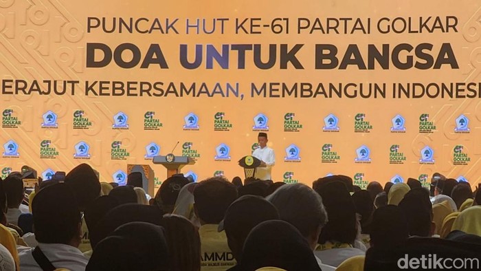 Di Puncak HUT Golkar, Bahlil Usul Koalisi Permanen ke Prabowo