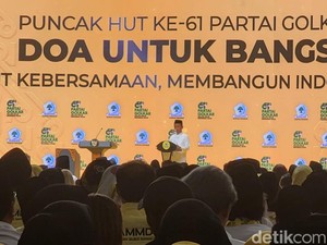 Di Puncak HUT Golkar, Bahlil Usul Koalisi Permanen ke Prabowo