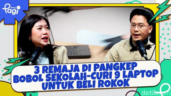 Video: 3 Remaja di Pangkep Bobol Sekolah-Curi 9 Laptop untuk Beli Rokok