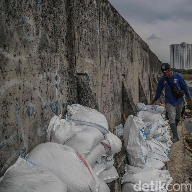 Ditambal Darurat, Tanggul Muara Baru Kini Aman Sementara