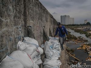 Video: Pemprov DKI Bakal Cor Permanen Tanggul Laut Bocor di Jakut
