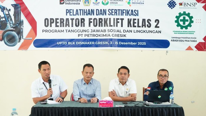 Petrokimia Gresik Gelar Sertifikasi Forklift Kelas 2, Ini Harapannya