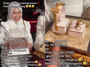 Mewahnya Pernikahan Serba 9 di Kuala Kapuas, Mahar Emas 99 Gram