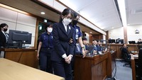 Jaksa Korea Selatan (Korsel) menuntut hukuman penjara 15 tahun bagi mantan ibu negara Kim Keon Hee atas dugaan penipuan saham dan kejahatan korupsi. Getty Images/Chung Sung-Jun  