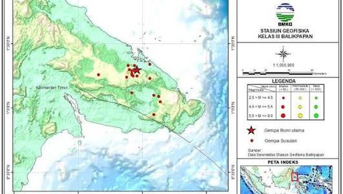 Pemetaan Sesar Mangkalihat Tahun 2024.